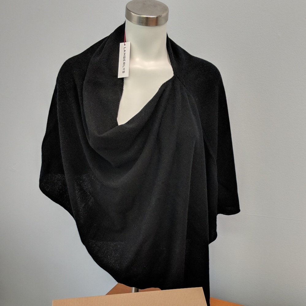 The LAMBERLYS Black Rauna (💯% CASHMERE)